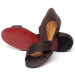 Laranja_Lima_Shoes_Sapatos_Femininos_Sapatilha_Peep_Toe_em_Couro_Marrom_-_Codigo_-_56121_2