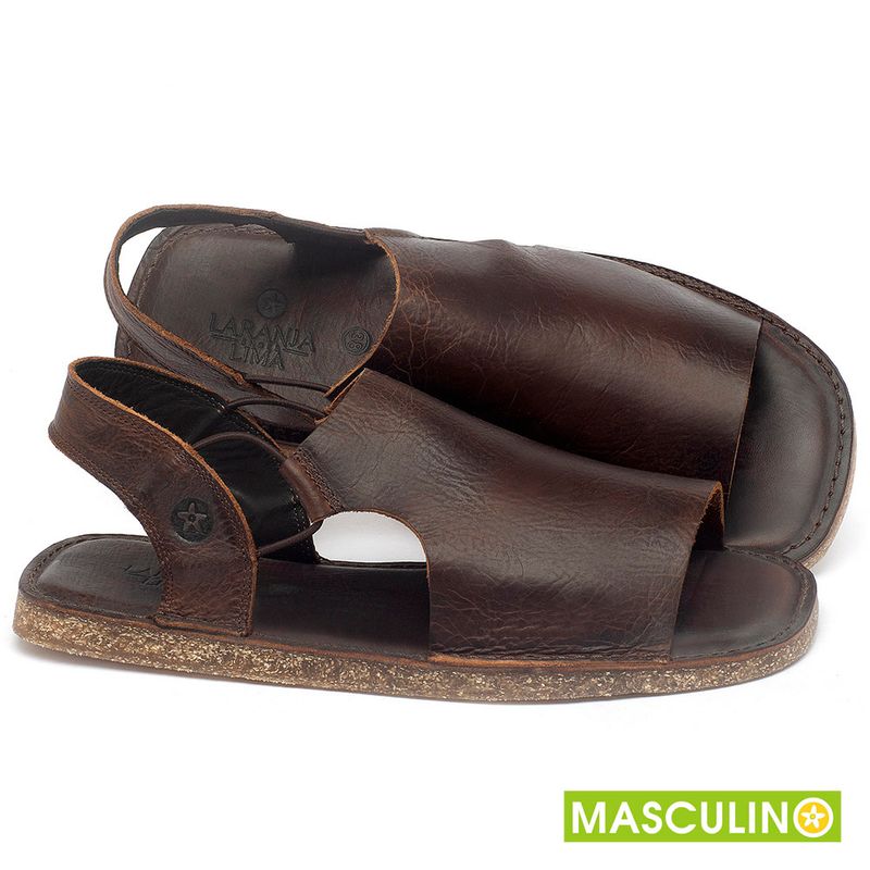 Laranja_Lima_Shoes_Sapatos_Masculinos_Rasteira_em_Couro_Marrom_-_Codigo_-_141178_1