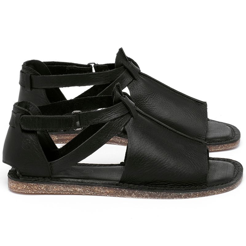 Laranja_Lima_Shoes_Sapatos_Femininos_Sandalia_Rasteira_Flat_em_Couro_Preto_-_Codigo_-_141210_1