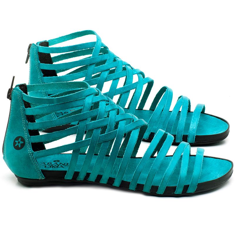 Laranja_Lima_Shoes_Sapatos_Femininos_Sandalia_Rasteira_Flat_em_Couro_Azul_-_Codigo_-_137188_1