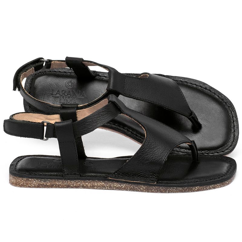 Laranja_Lima_Shoes_Sapatos_Femininos_Sandalia_Rasteira_Flat_em_Couro_Preto_-_Codigo_-_141212_1