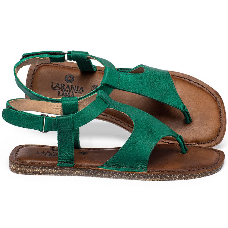 Laranja_Lima_Shoes_Sapatos_Femininos_Sandalia_Rasteira_Flat_em_Couro_Verde_-_Codigo_-_141212_1