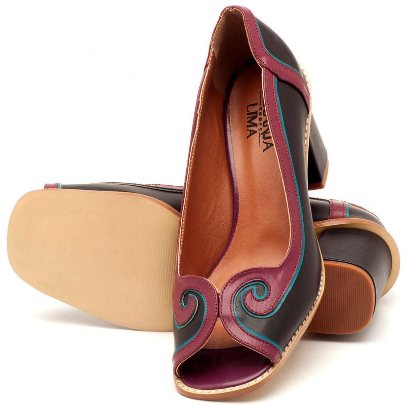 Laranja_Lima_Shoes_Sapatos_Femininos_Peep_Toe_Laranja_Lima_Shoes_Salto_de_6_cm_em_Couro_Bicolor_-_Codigo_-_3578_2