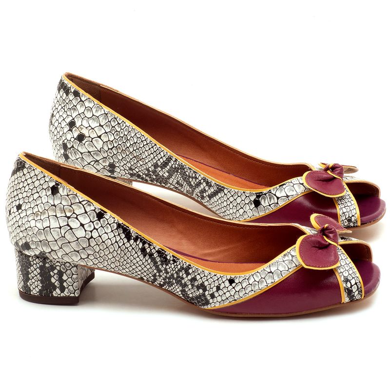 Laranja_Lima_Shoes_Sapatos_Femininos_Peep_Toe_Laranja_Lima_Shoes_Salto_de_4_cm_em_Couro_Cobra_-_Codigo_-_3473_1