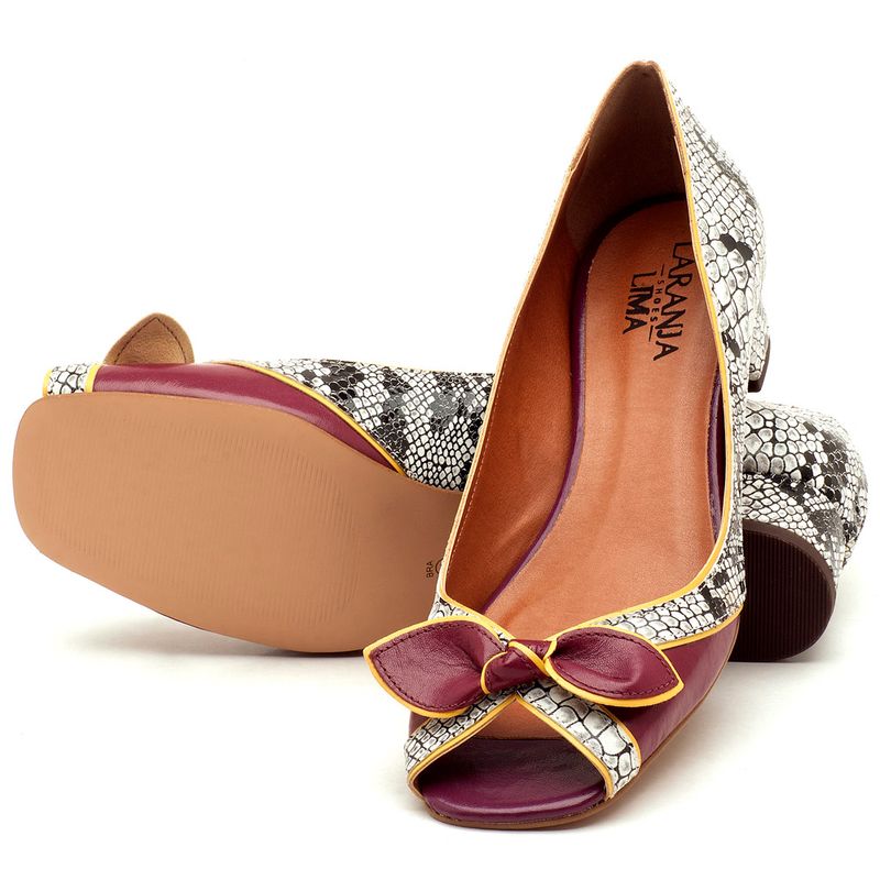 Laranja_Lima_Shoes_Sapatos_Femininos_Peep_Toe_Laranja_Lima_Shoes_Salto_de_4_cm_em_Couro_Cobra_-_Codigo_-_3473_2