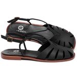Laranja_Lima_Shoes_Sapatos_Femininos_Sandalia_Rasteira_Flat_em_Couro_Preto_-_Codigo_-_136118_1
