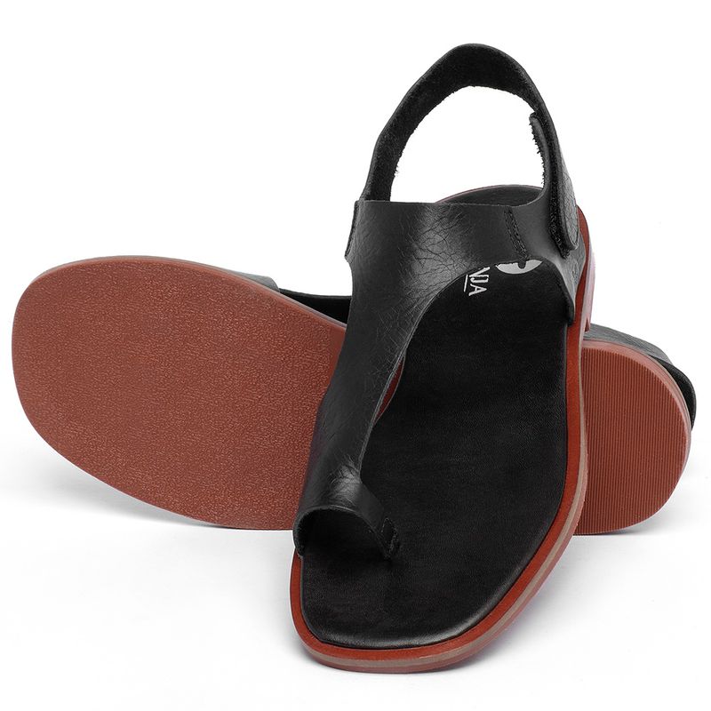 Laranja_Lima_Shoes_Sapatos_Femininos_Sandalia_Rasteira_Flat_em_Couro_Preto_-_Codigo_-_136109_2