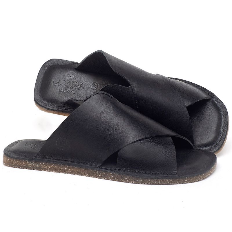 Laranja_Lima_Shoes_Sapatos_Femininos_Sandalia_Rasteira_Flat_em_Couro_Preto_-_Codigo_-_141155_1