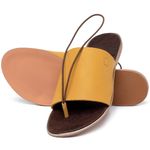 Laranja_Lima_Shoes_Sapatos_Femininos_Sandalia_Rasteira_Flat_em_Couro_Amarelo_-_Codigo_-_3657_2