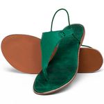 Laranja_Lima_Shoes_Sapatos_Femininos_Sandalia_Rasteira_Flat_em_Couro_Verde_-_Codigo_-_3720_2
