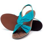 Laranja_Lima_Shoes_Sapatos_Femininos_Sandalia_Rasteira_Flat_em_Couro_Azul_-_Codigo_-_3654_2
