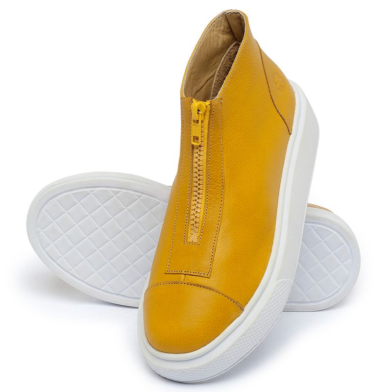 Laranja_Lima_Shoes_Sapatos_Femininos_Tenis_Cano_Alto_em_Couro_Amarelo_-_Codigo_-_3750_2
