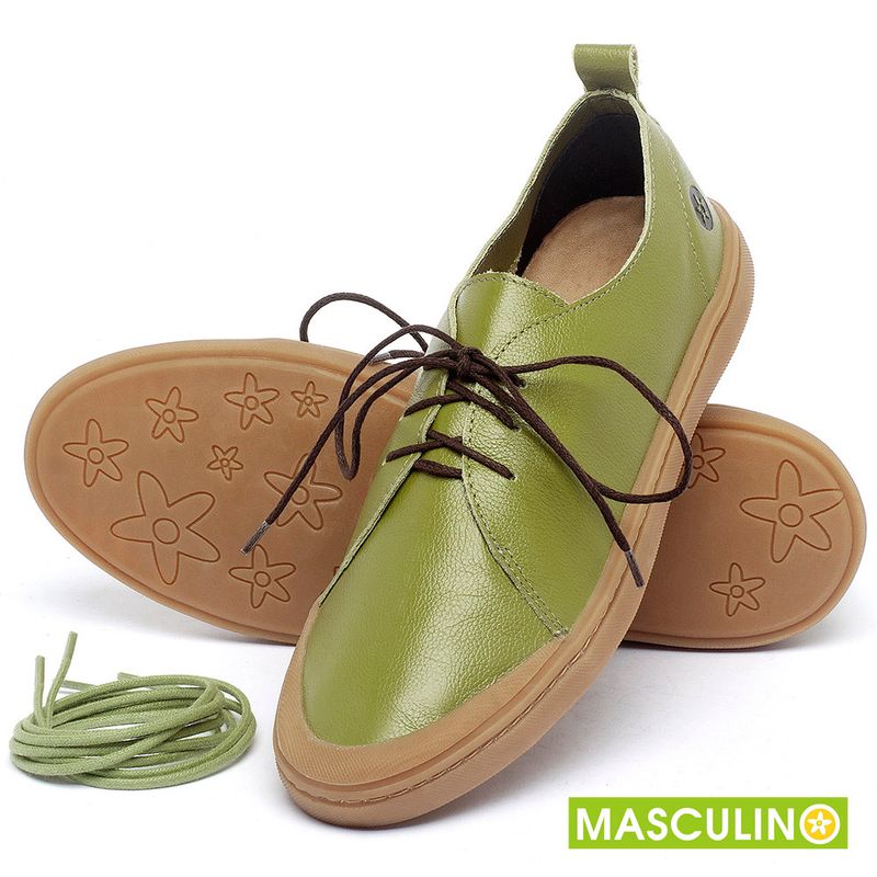 Laranja_Lima_Shoes_Sapatos_Masculinos_Tenis_Masculino_Cano_Baixo_em_Couro_Verde_-_Codigo_-_141085_2