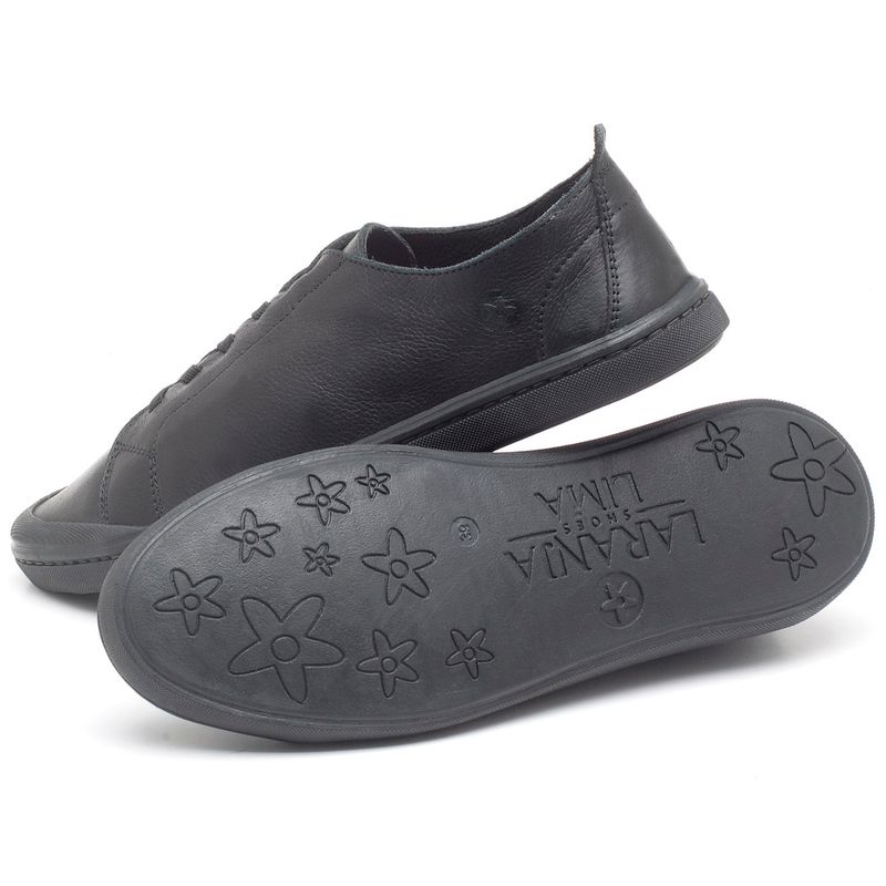 Laranja_Lima_Shoes_Sapatos_Masculinos_Tenis_Masculino_Cano_Baixo_em_Couro_Preto_-_Codigo_-_141088_3