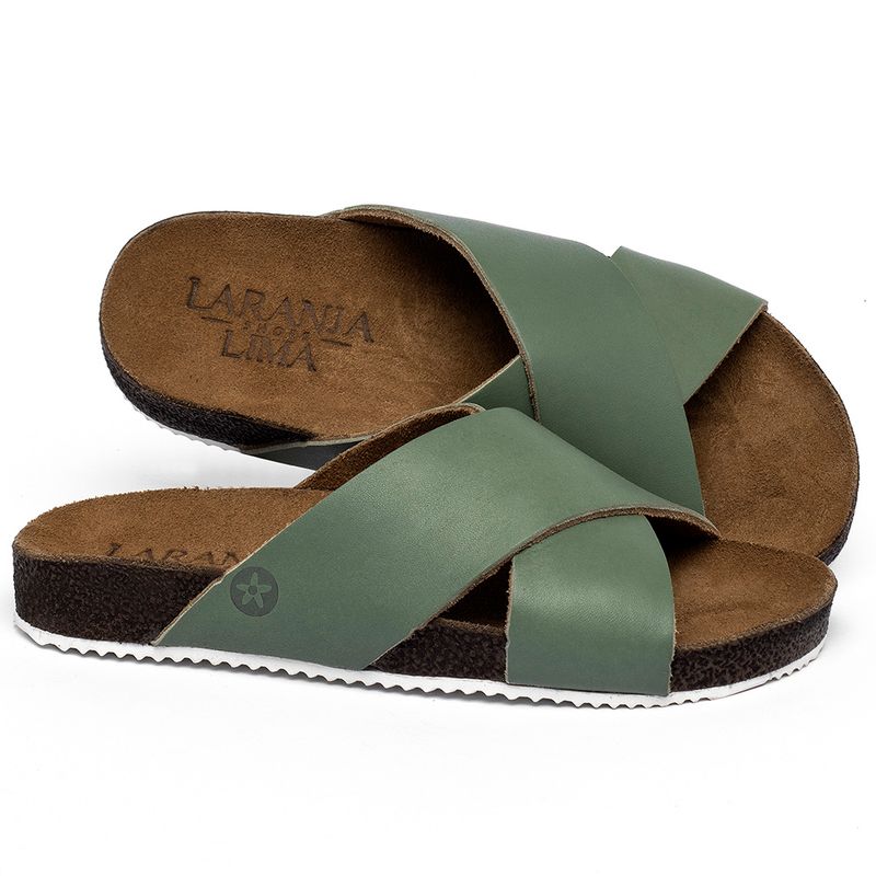 Laranja_Lima_Shoes_Sapatos_Femininos_Sandalia_Rasteira_Birken_em_Couro_Verde_-_Codigo_-_148043_1