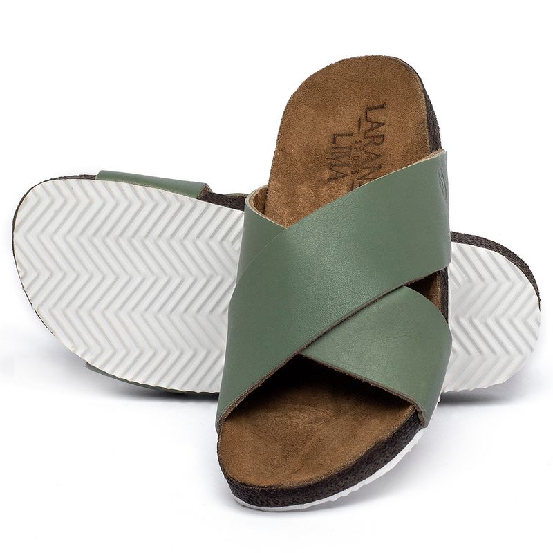 Laranja_Lima_Shoes_Sapatos_Femininos_Sandalia_Rasteira_Birken_em_Couro_Verde_-_Codigo_-_148043_2
