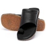 Laranja_Lima_Shoes_Sapatos_Femininos_Sandalia_Rasteira_Flat_em_Couro_Preto_-_Codigo_-_141204_2