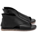 Laranja_Lima_Shoes_Sapatos_Femininos_Sandalia_Rasteira_Flat_em_Couro_Preto_-_Codigo_-_141205_1