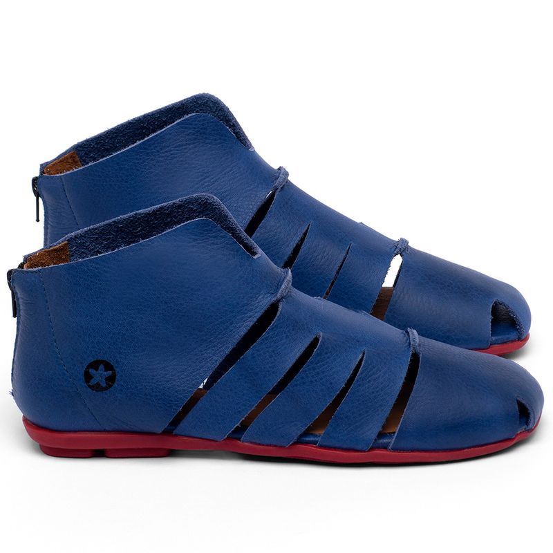 Laranja_Lima_Shoes_Sapatos_Femininos_Flat_Boot_em_Couro_Azul_-_Codigo_-_9533_1
