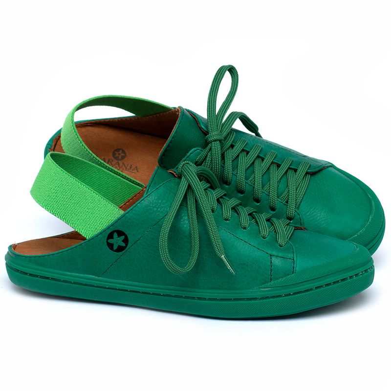 Laranja_Lima_Shoes_Sapatos_Femininos_Tenis_Cano_Baixo_em_Couro_Verde_-_Codigo_-_9507_1