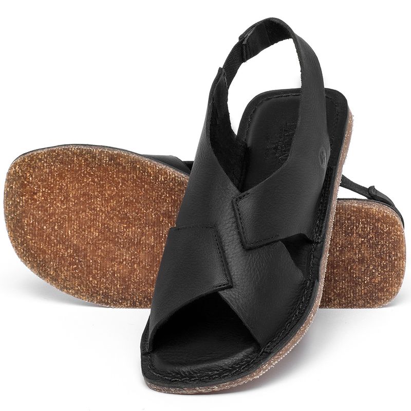 Laranja_Lima_Shoes_Sapatos_Femininos_Sandalia_Rasteira_Flat_em_Couro_Preto_-_Codigo_-_141207_2