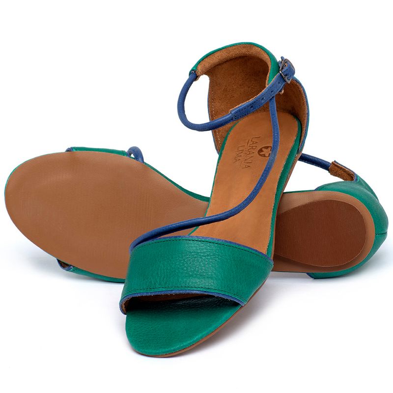 Laranja_Lima_Shoes_Sapatos_Femininos_Sapatilha_Peep_Toe_em_Couro_Verde_-_Codigo_-_3780_2