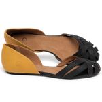 Laranja_Lima_Shoes_Sapatos_Femininos_Sapatilha_Bico_Redondo_em_Couro_Bicolor_-_Codigo_-_3789_1