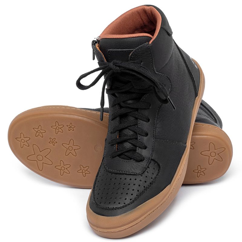Laranja_Lima_Shoes_Sapatos_Femininos_Tenis_Cano_Alto_em_Couro_Preto_-_Codigo_-_9548_2