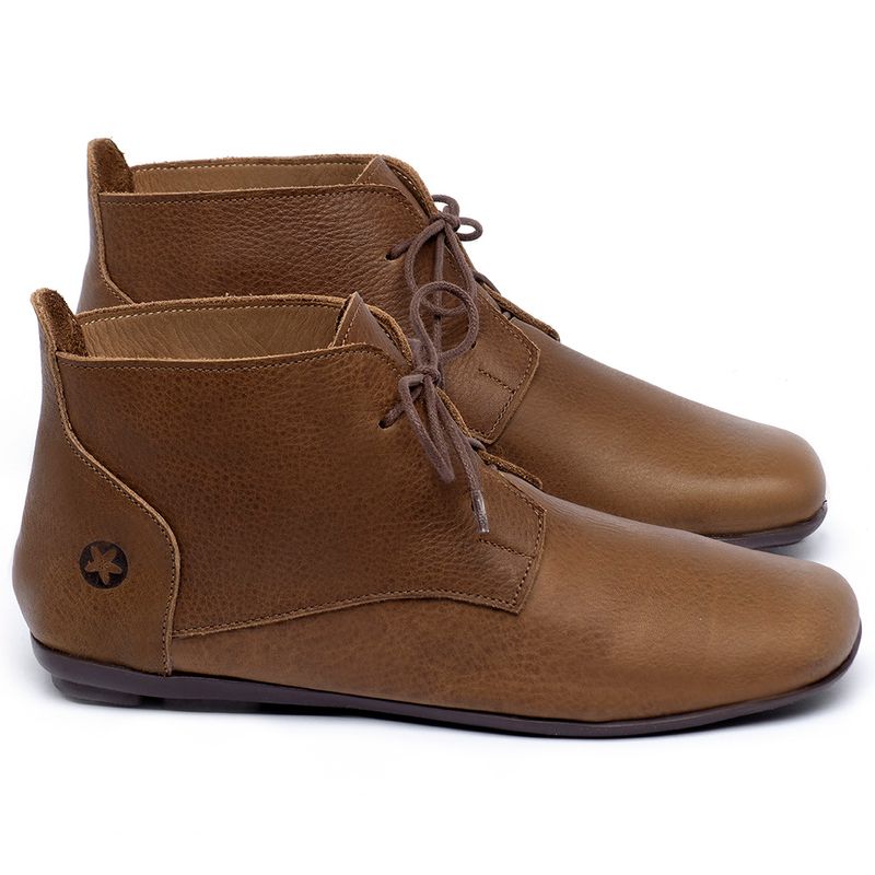 Laranja_Lima_Shoes_Sapatos_Femininos_Flat_Boot_em_Couro_Caramelo_-_Codigo_-_9496_1
