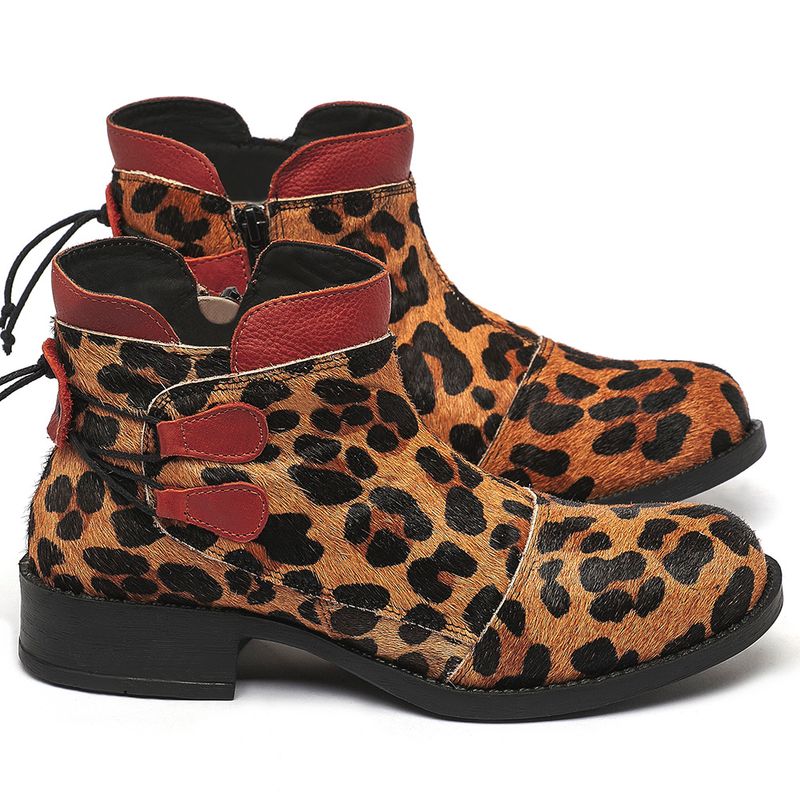 Laranja_Lima_Shoes_Sapatos_Femininos_Bota_Cano_Curto_em_Couro_Onca_-_Codigo_-_141193_1