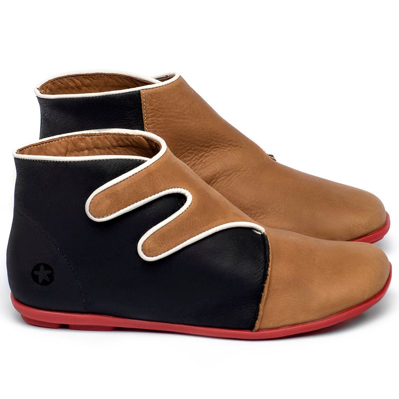 Laranja_Lima_Shoes_Sapatos_Femininos_Flat_Boot_em_Couro_Colorido_-_Codigo_-_9552_1