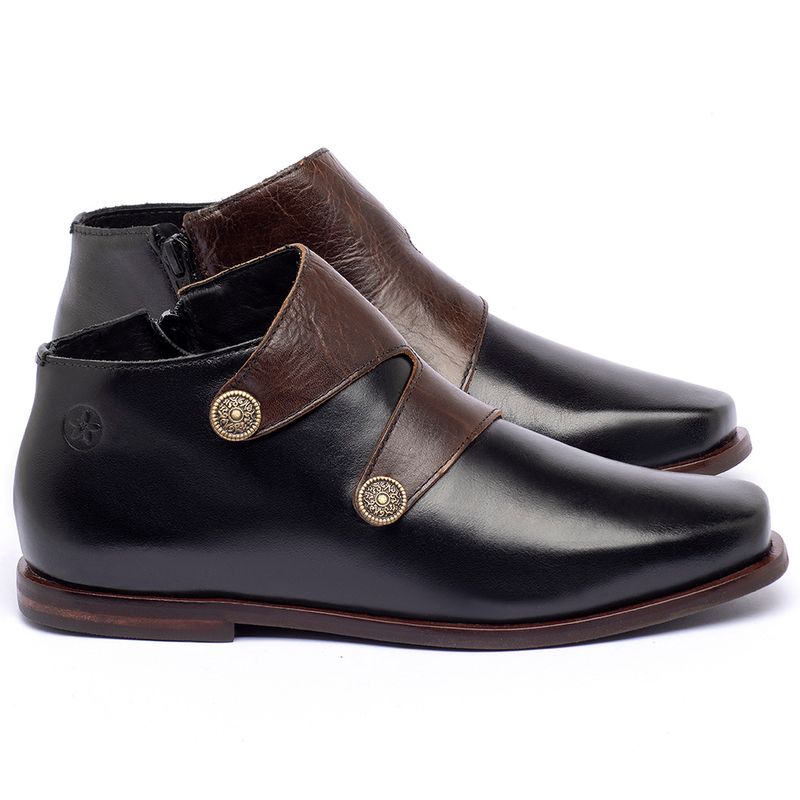 Laranja_Lima_Shoes_Sapatos_Femininos_Bota_Cano_Curto_em_Couro_Preto_-_Codigo_-_136087_1