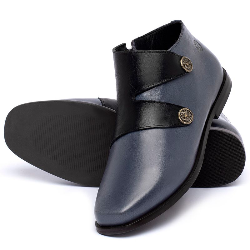Laranja_Lima_Shoes_Sapatos_Femininos_Bota_Cano_Curto_em_Couro_Azul_-_Codigo_-_136087_2