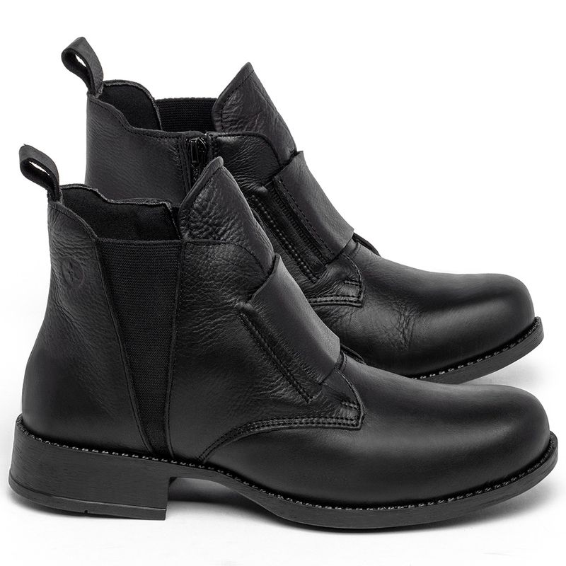 Laranja_Lima_Shoes_Sapatos_Femininos_Bota_Cano_Curto_em_Couro_Preto_-_Codigo_-_141120_1