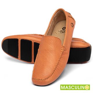 Mocassim em Couro Laranja - Codigo - 151003