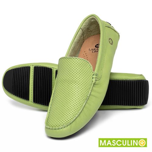 Mocassim em Couro Verde - Codigo - 151003