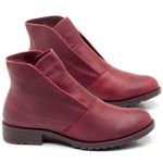 Laranja_Lima_Shoes_Sapatos_Femininos_Bota_Cano_Curto_em_Couro_Vinho_-_Codigo_-_56077_1