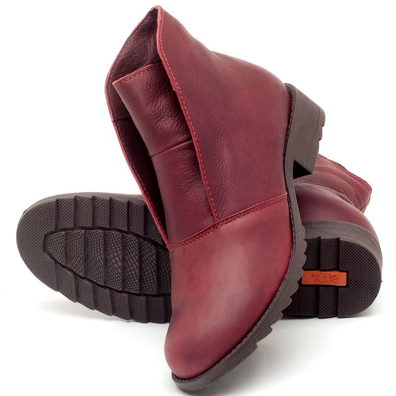 Laranja_Lima_Shoes_Sapatos_Femininos_Bota_Cano_Curto_em_Couro_Vinho_-_Codigo_-_56077_2