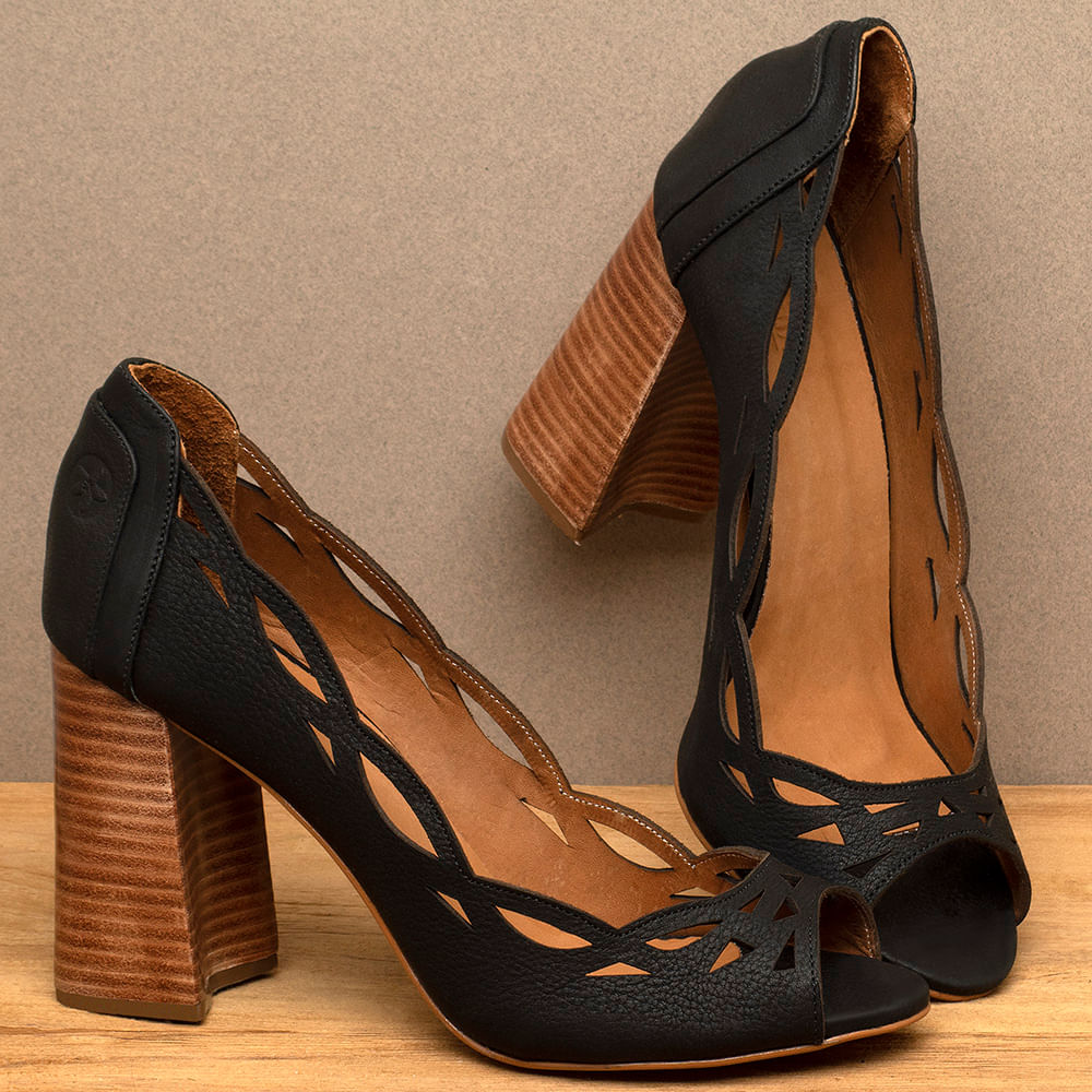 Sapatos femininos peep toe 2025