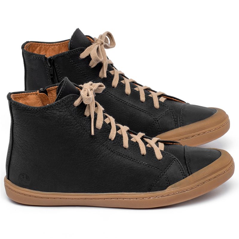 Laranja_Lima_Shoes_Sapatos_Femininos_Tenis_Cano_Alto_em_Couro_Preto_-_Codigo_-_9546_1