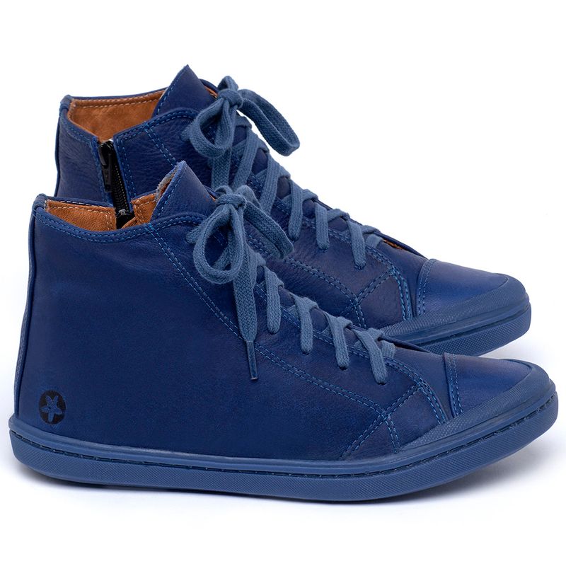 Laranja_Lima_Shoes_Sapatos_Femininos_Tenis_Cano_Alto_em_Couro_Azul_-_Codigo_-_9546_1