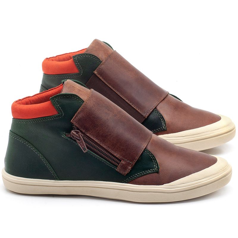 Laranja_Lima_Shoes_Sapatos_Femininos_Tenis_Cano_Alto_em_Couro_Marrom_-_Codigo_-_56090_1