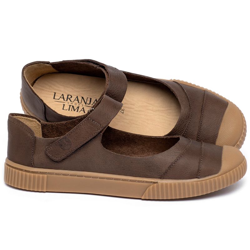 Laranja_Lima_Shoes_Sapatos_Femininos_Tenis_Cano_Baixo_em_Couro_Cafe_-_Codigo_-_148058_1