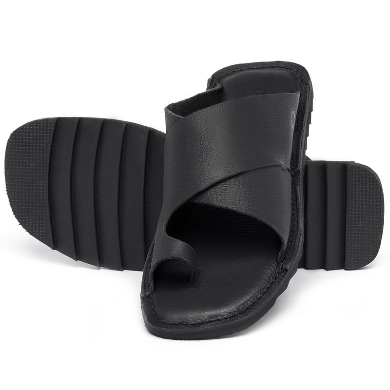 Laranja_Lima_Shoes_Sapatos_Femininos_Sandalia_Rasteira_Flat_em_Couro_Preto_-_Codigo_-_141227_2