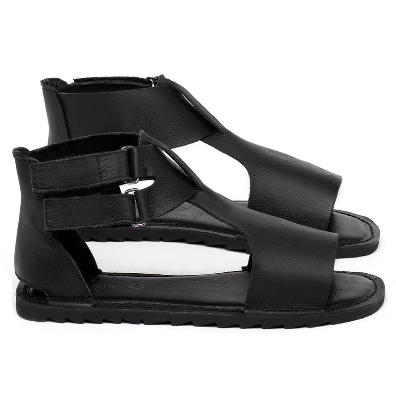 Laranja_Lima_Shoes_Sapatos_Femininos_Sandalia_Rasteira_Flat_em_Couro_Preto_-_Codigo_-_141226_1