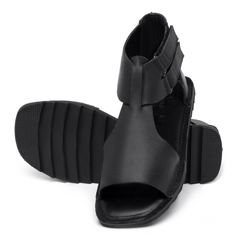 Laranja_Lima_Shoes_Sapatos_Femininos_Sandalia_Rasteira_Flat_em_Couro_Preto_-_Codigo_-_141226_2