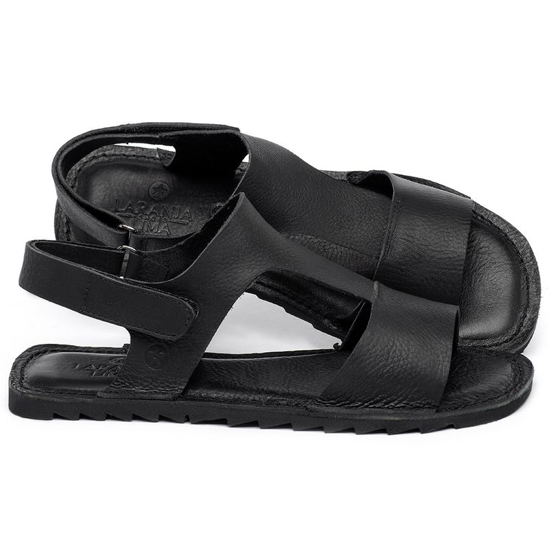 Laranja_Lima_Shoes_Sapatos_Femininos_Sandalia_Rasteira_Flat_em_Couro_Preto_-_Codigo_-_141225_1