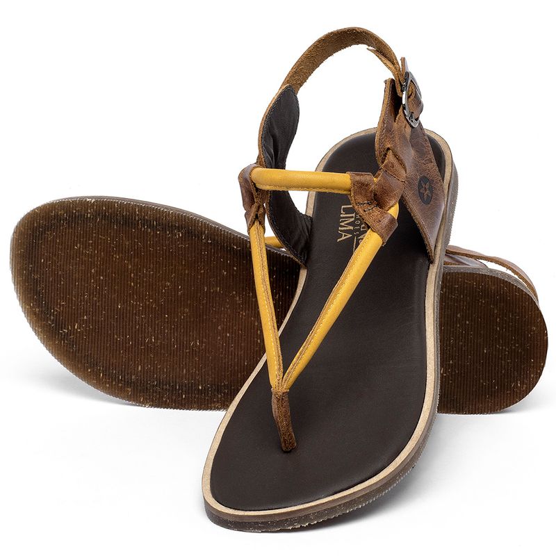 Laranja_Lima_Shoes_Sapatos_Femininos_Sandalia_Rasteira_Flat_em_Couro_Amarelo_-_Codigo_-_137338_2