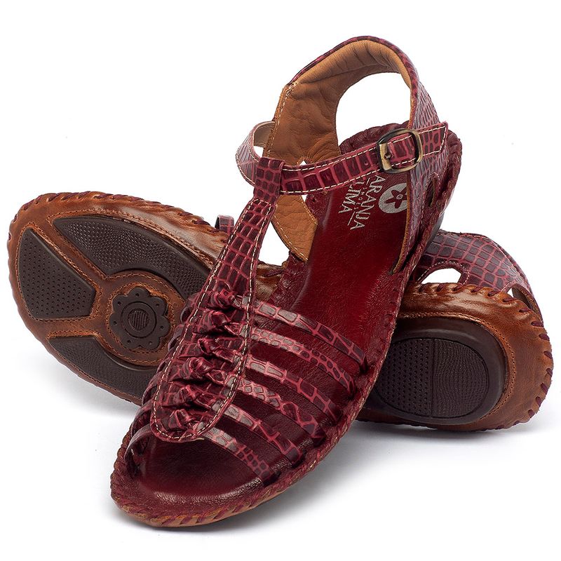 Laranja_Lima_Shoes_Sapatos_Femininos_Sandalia_Rasteira_Flat_em_Couro_Vermelho_-_Codigo_-_136015_2