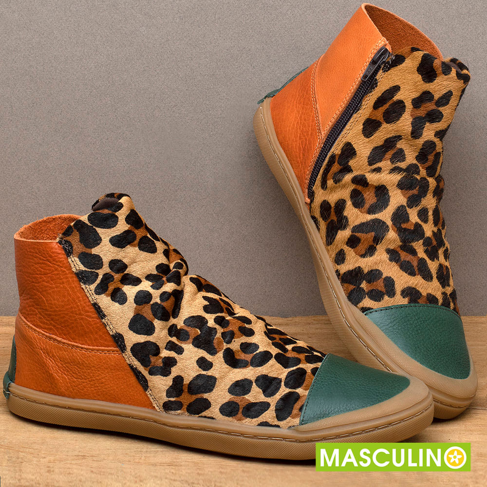 T nis Masculino Cano Alto em Couro On a Codigo 141291
